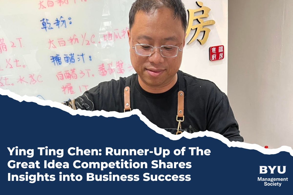 Ying Ting Chen: Runner-Up of The Great Idea Competition Shares Insights into Business Success