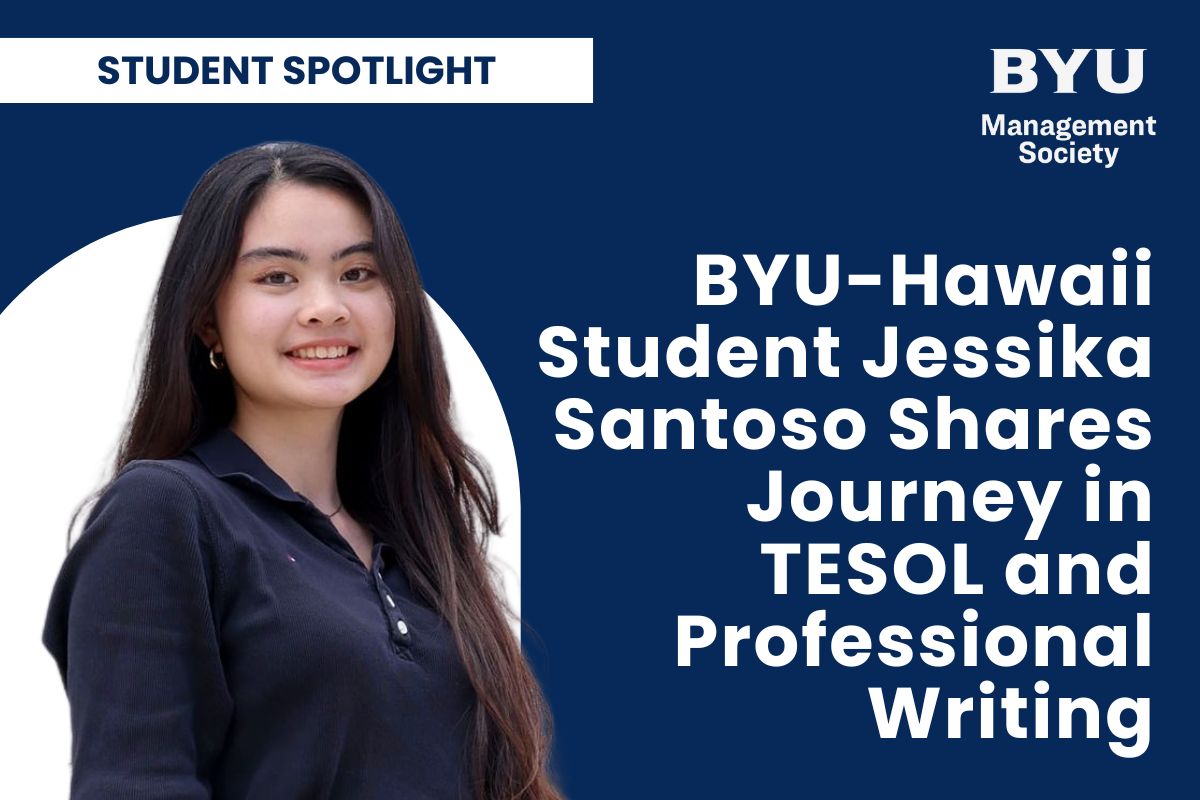 BYU-Hawaii Student Jessika Santoso Shares Journey in TESOL and Professional Writing